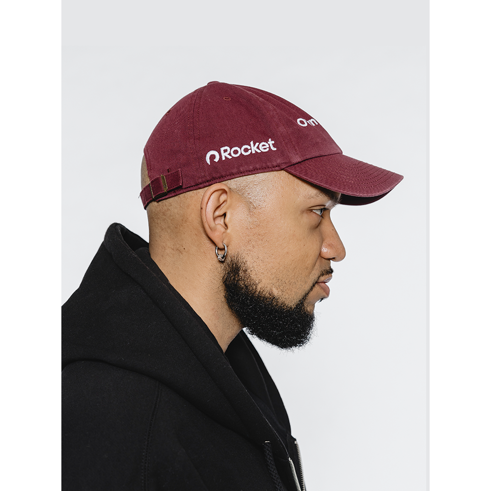 Rocket Own the Dream 47' Dad Cap - Dark Red