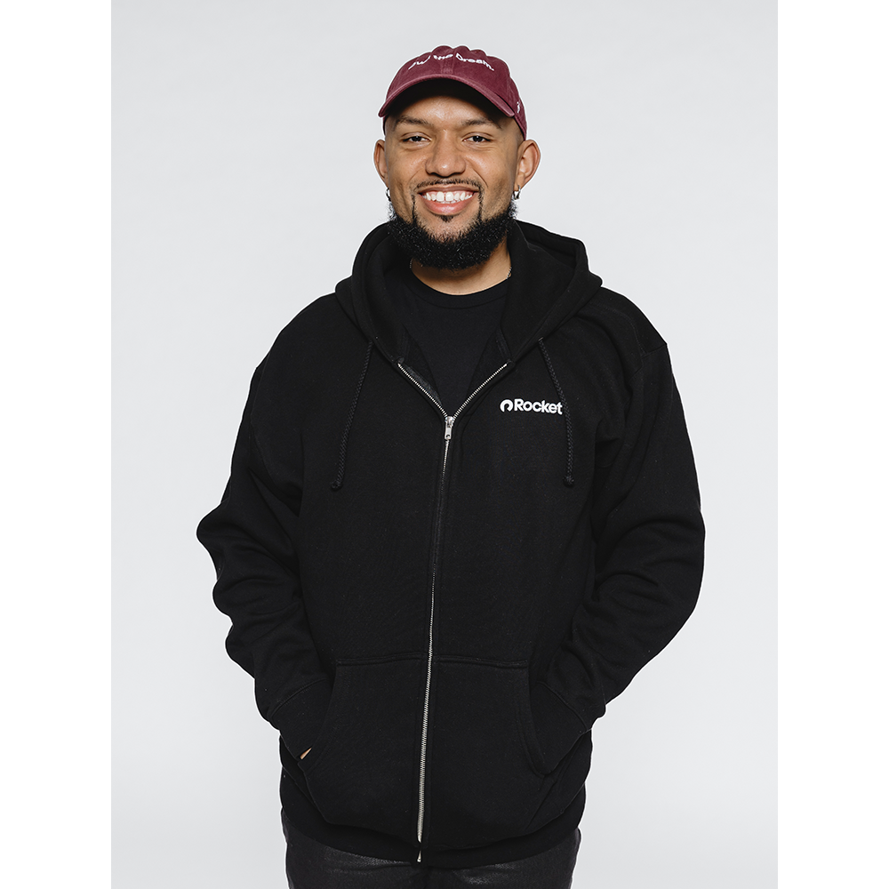 Rocket Own the Dream Full-Zip Hoodie - Black