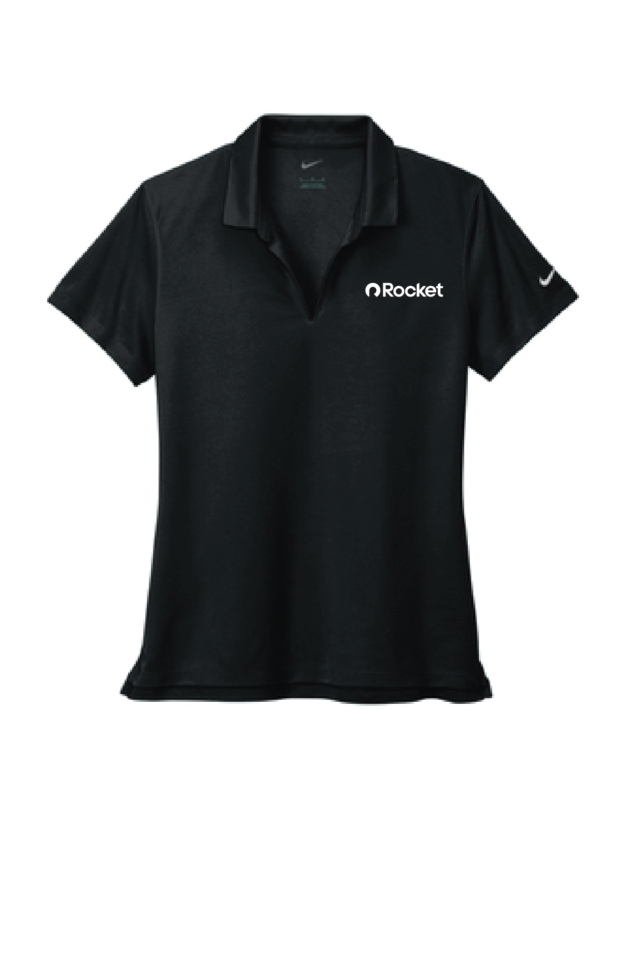 Women's Rocket Nike Micro Pique 2.0 Polo - Black