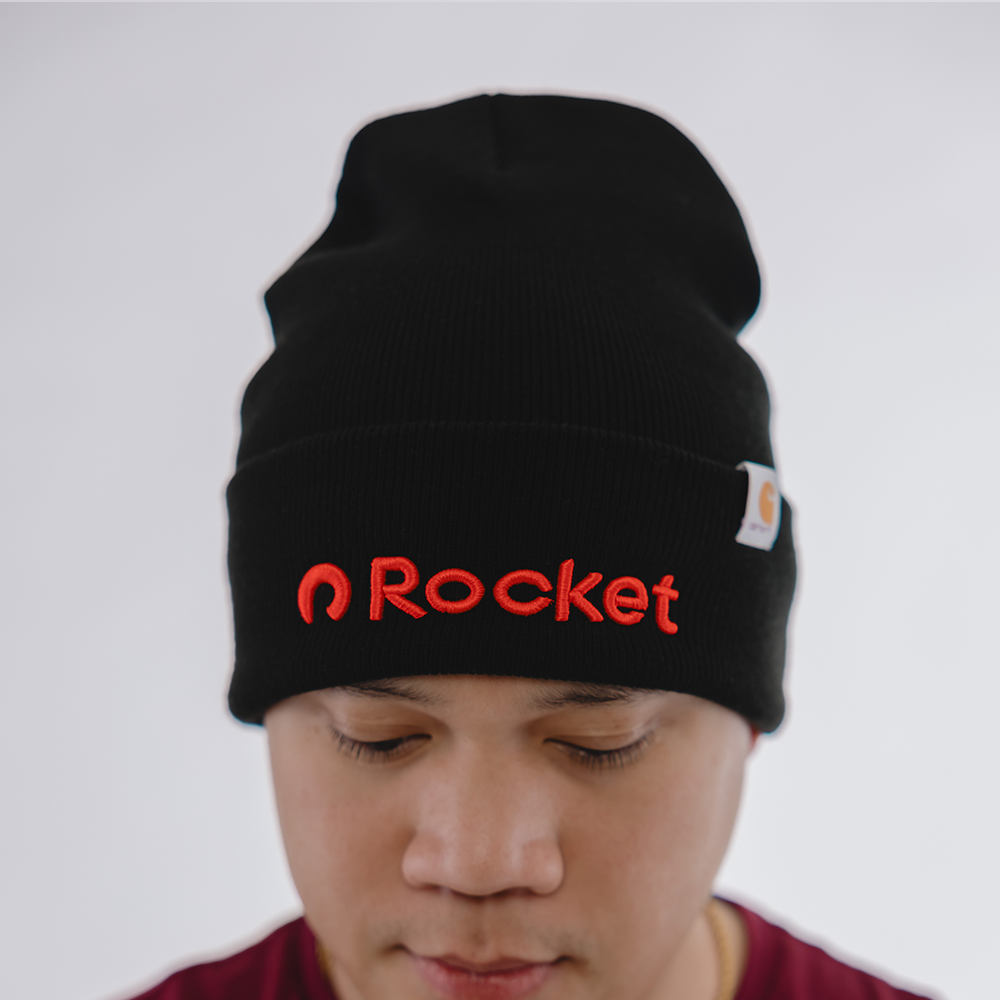 Rocket Carhartt Beanie - Black