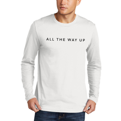 All The Way Up Rally Long Sleeve Tee - White