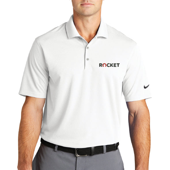 Rocket Men's Nike Dri-FIT Micro Pique 2.0 Polo - White