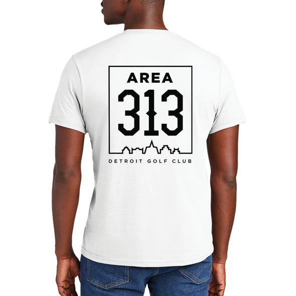 Area 313 Detroit Golf Tee - White