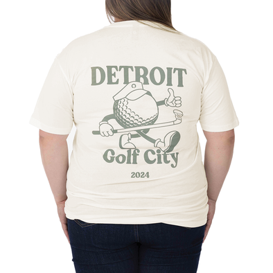 Detroit Golf City Dimple 2024 Tee - Natural