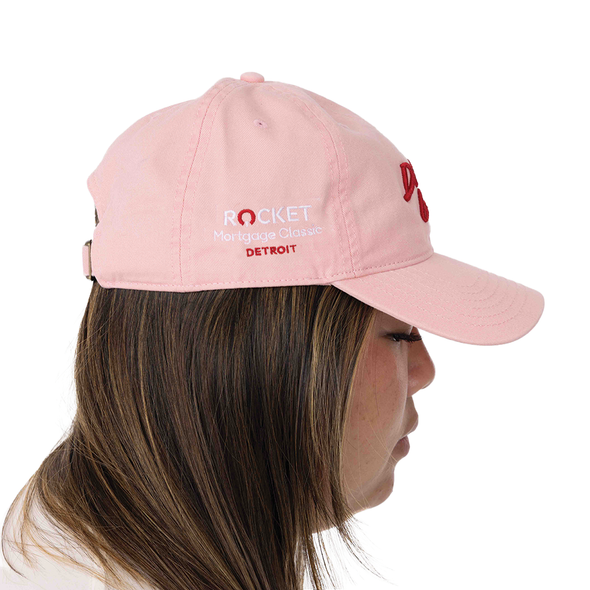 Detroit Golf Script Dad Cap - Pink