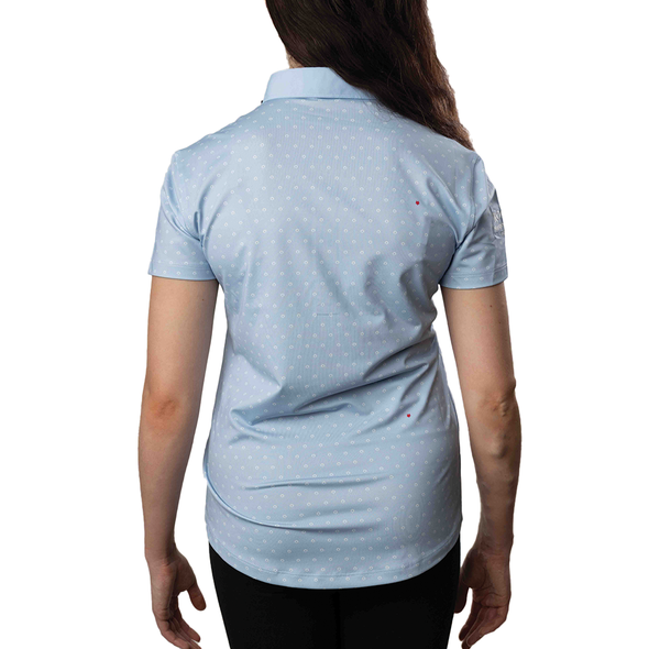 Ladies Greyson Detroit Golf Polo - Ice Blue