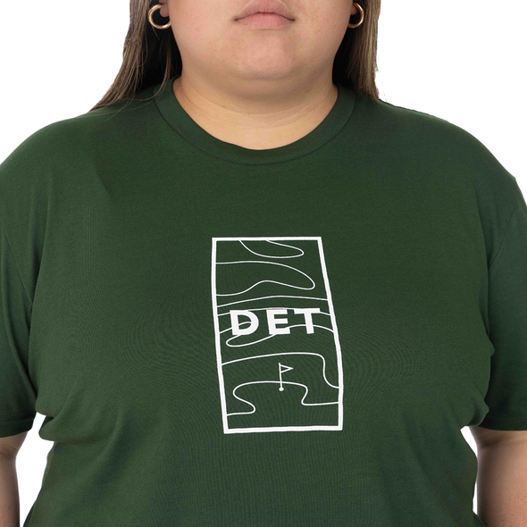 Detroit Golf Topography Tee - Green