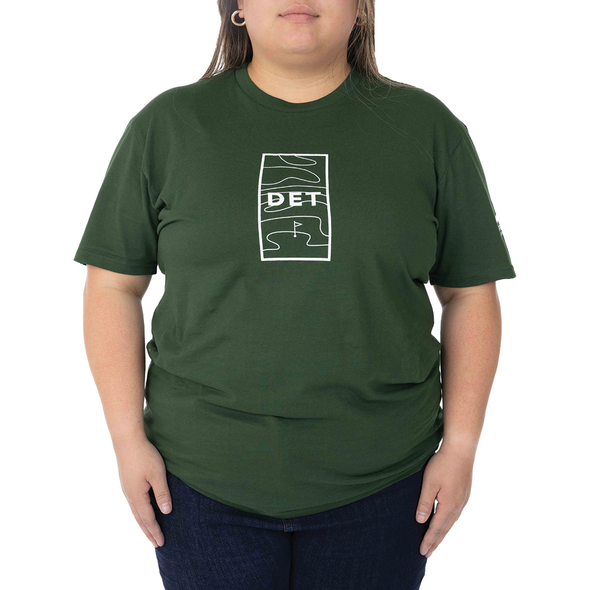 Detroit Golf Topography Tee - Green