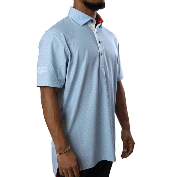 Men's Greyson Detroit Golf Polo - Ice Blue