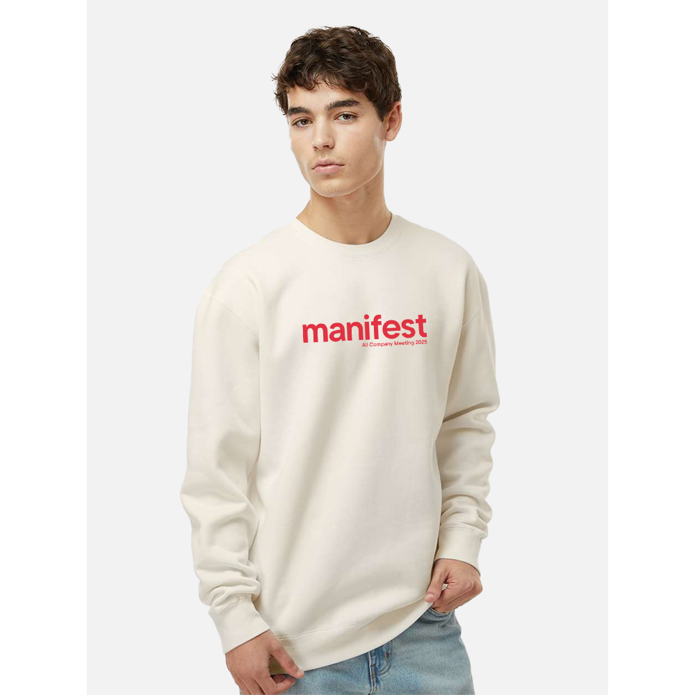 Rocket Manifest 2025 Crewneck - Putty