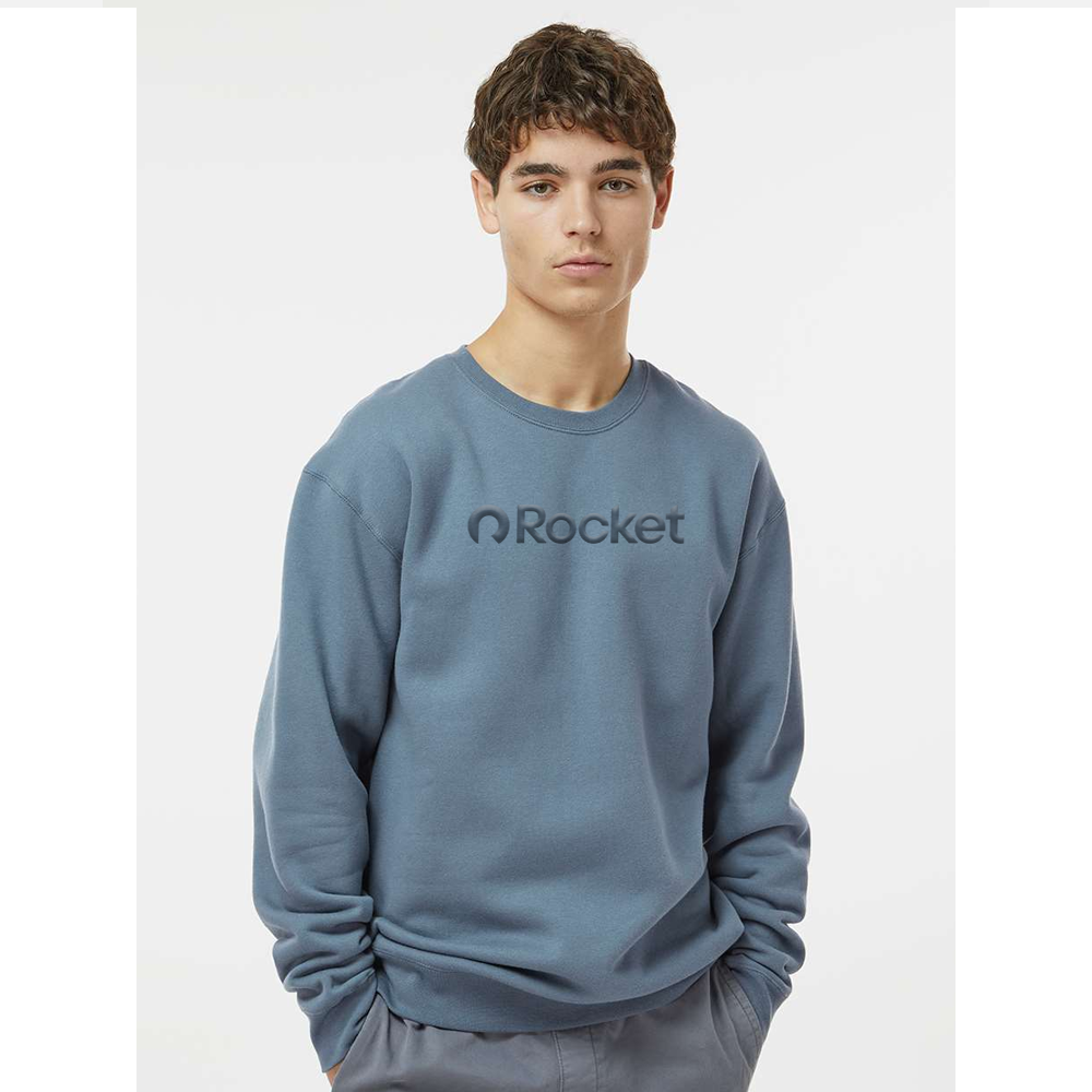 Rocket Tone Puff Crewneck - Blue