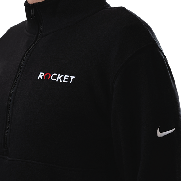 Rocket Men's Nike Club Fleece Sleeve Swoosh 1/2-Zip