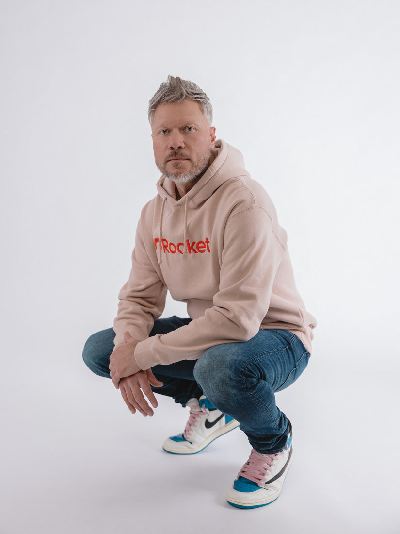 Rocket Tone Hoodie - Pink/Red