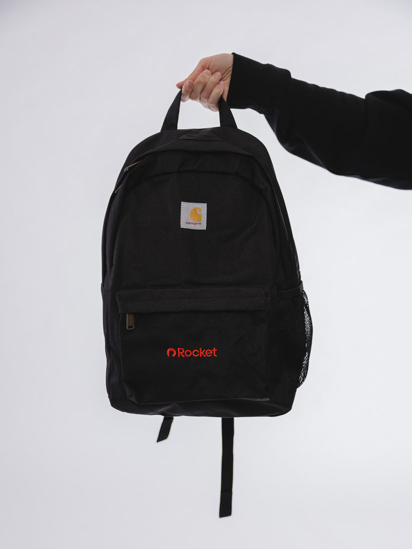 Rocket Carhartt Canvas Backpack - Black