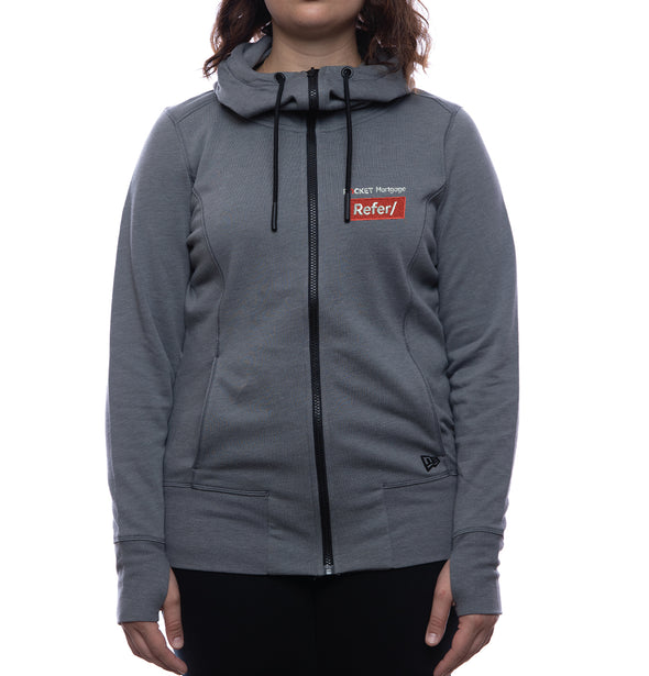 Refer Ladies' New Era Zip-Up Hoodie