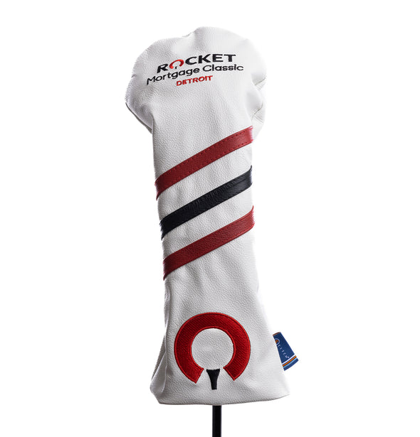 RMC '22 Striped Golf Club Headcover - White