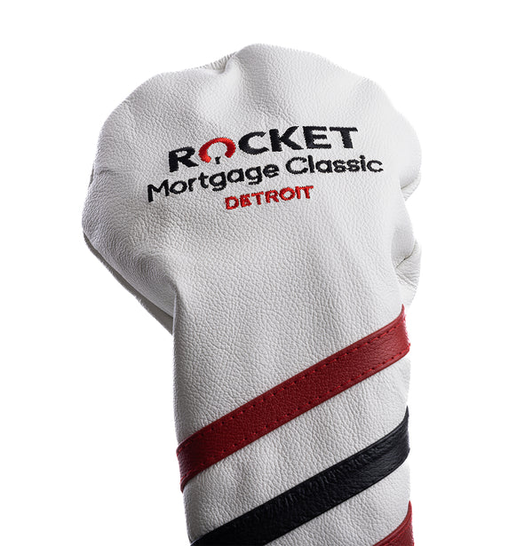 RMC '22 Striped Golf Club Headcover - White