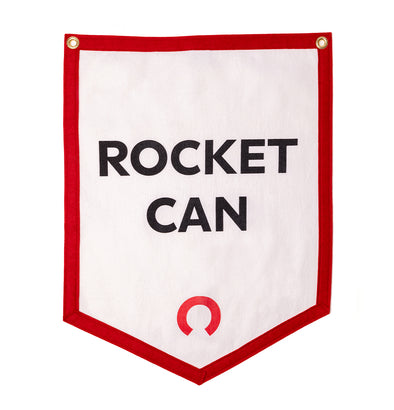 Rocket Can Oxford Pennant Banner