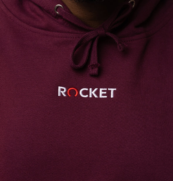 Rocket Mini Logo Hoodie - Maroon