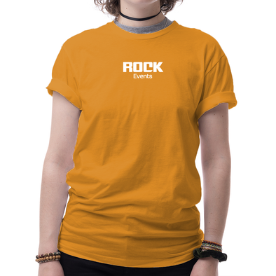 Rock Events Essential Tee - Gold & White